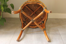 Load image into Gallery viewer, Wicker Round Side Table
